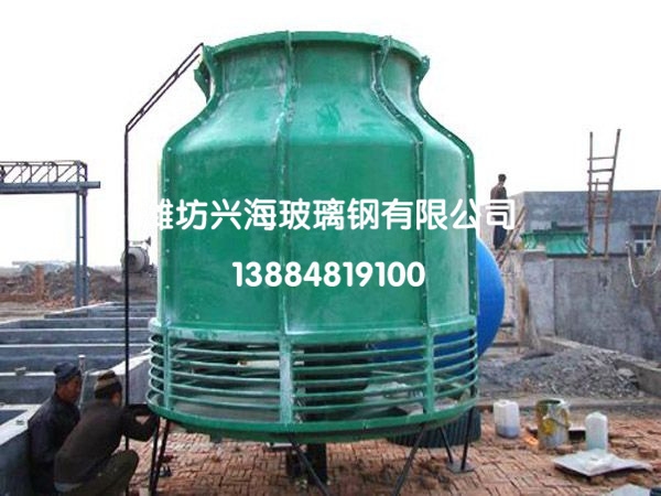 圓形冷卻塔安裝現(xiàn)場(chǎng)